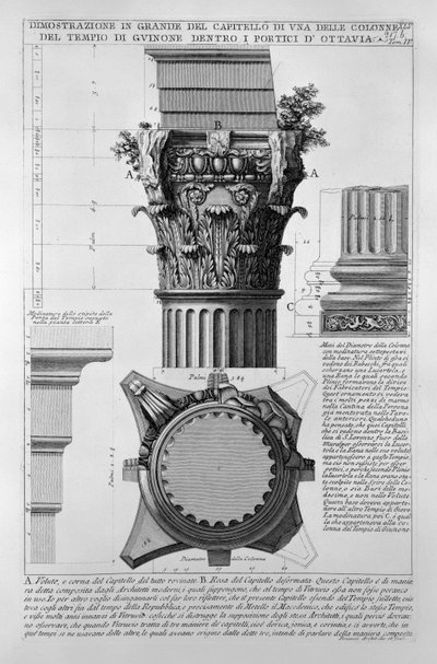 Portico of Octavia by Giovanni Battista Piranesi